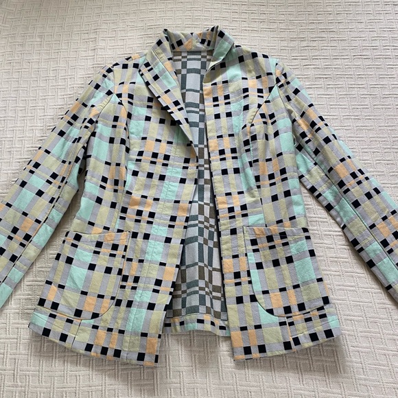 Babette Jackets & Blazers - Babette pastel checkered blazer.